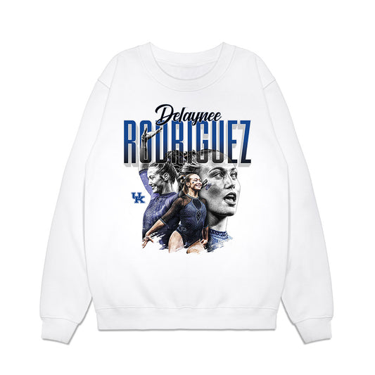Kentucky - NCAA Women's Gymnastics : Delaynee Rodriguez - Collage Premium Crewneck Sweatshirt-0
