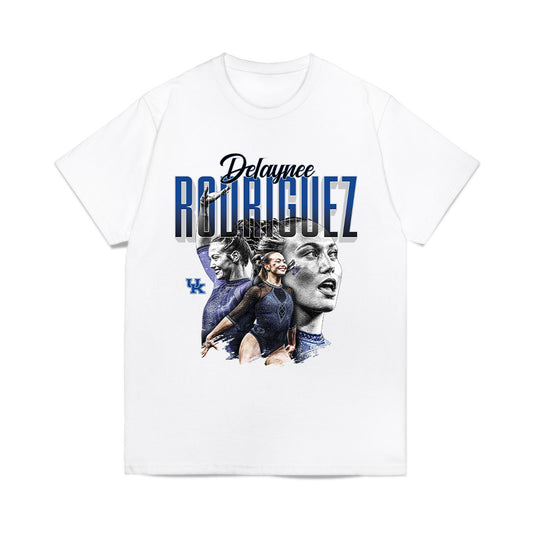 Kentucky - NCAA Women's Gymnastics : Delaynee Rodriguez - Collage Comfort Colors T-Shirt-0