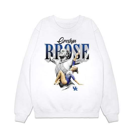 Kentucky - NCAA Women's Gymnastics : Creslyn Brose - Collage Premium Crewneck Sweatshirt-0