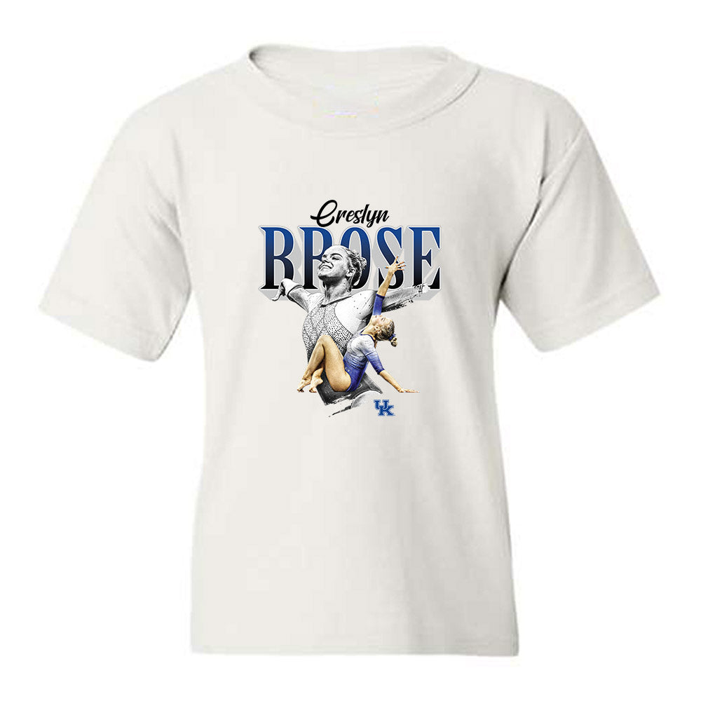 Kentucky - NCAA Women's Gymnastics : Creslyn Brose - Collage Youth T-Shirt-0