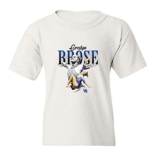 Kentucky - NCAA Women's Gymnastics : Creslyn Brose - Collage Youth T-Shirt-0