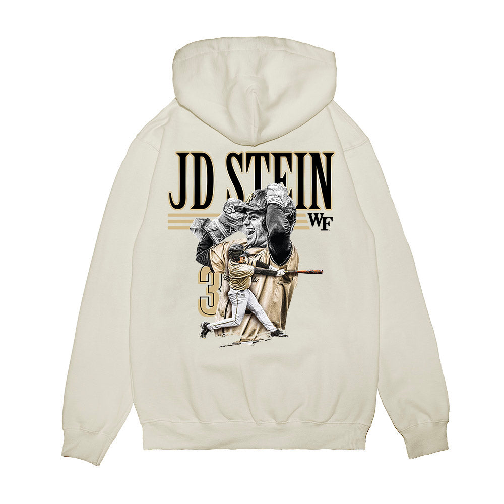 Wake Forest - NCAA Baseball : JD Stein - Collage Premium Hooded Sweatshirt-1