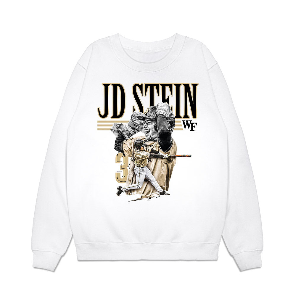 Wake Forest - NCAA Baseball : JD Stein - Collage Premium Crewneck Sweatshirt-0