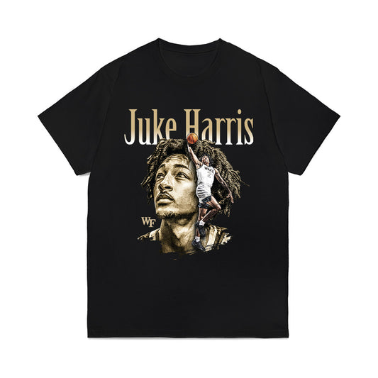 Wake Forest - NCAA Men's Basketball : Juke Harris - Collage Comfort Colors T-Shirt-0