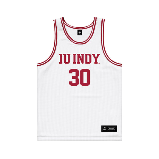 Indiana - NCAA Men's Basketball : Ian Stephens - White Basketball Jersey-0