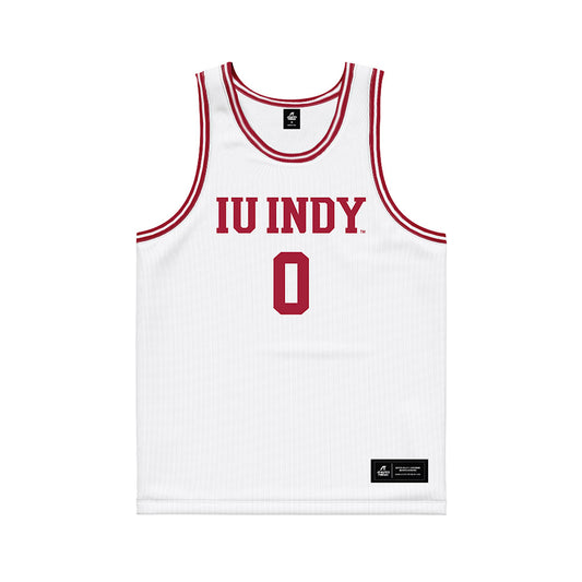 Indiana - NCAA Men's Basketball : Trevor Manhertz - White Basketball Jersey-0