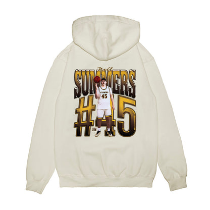 Wyoming - NCAA Men's Basketball : Neil Summers - Collage Premium Hooded Sweatshirt-1