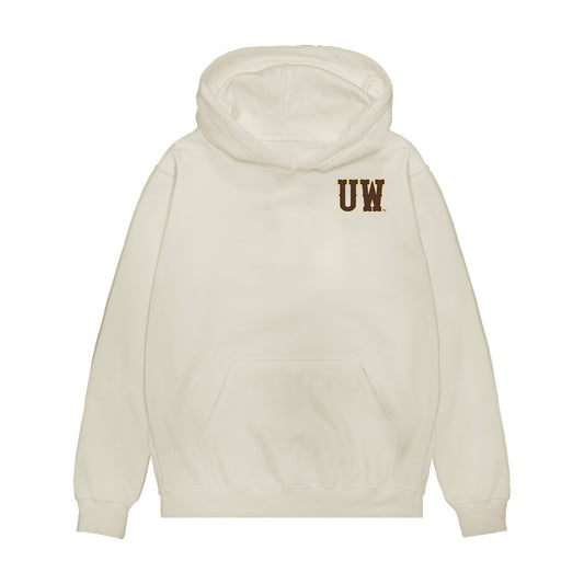 Wyoming - NCAA Men's Basketball : Neil Summers - Collage Premium Hooded Sweatshirt-0