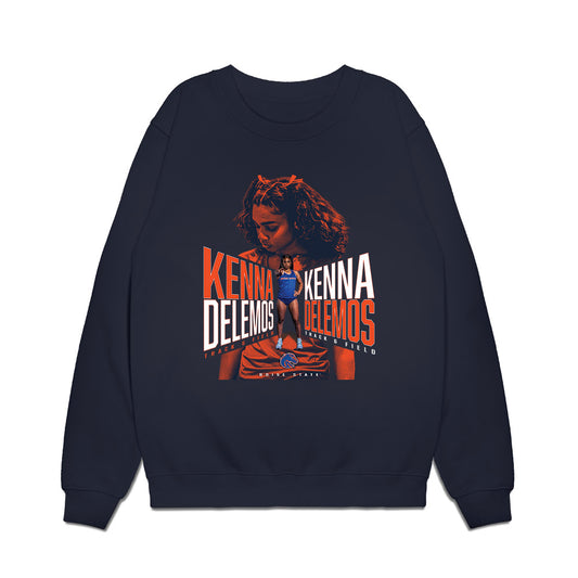 Boise State - NCAA Women's Track & Field : Kenna DeLemos - Collage Premium Crewneck Sweatshirt-0