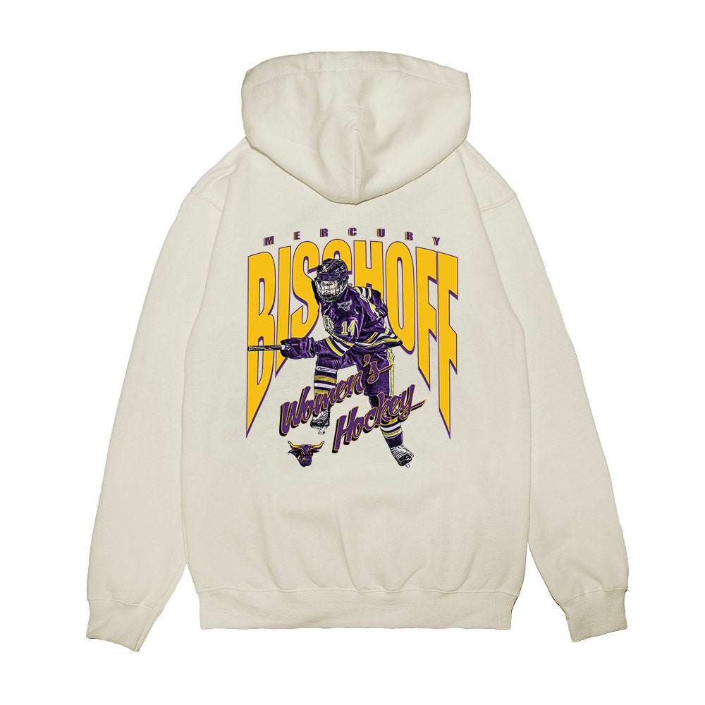 Minn. St. - NCAA Women's Ice Hockey : Mercury Bischoff - Collage Premium Hooded Sweatshirt-1