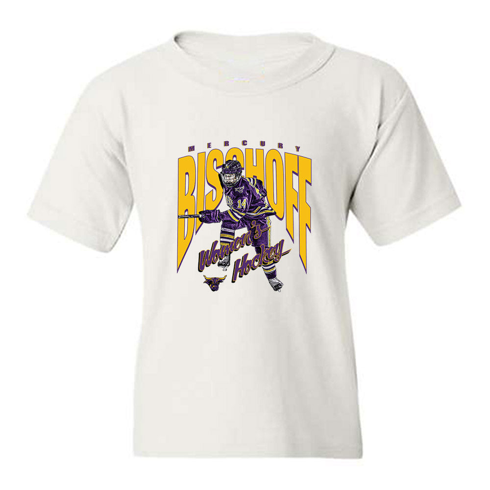 Minn. St. - NCAA Women's Ice Hockey : Mercury Bischoff - Collage Youth T-Shirt-0