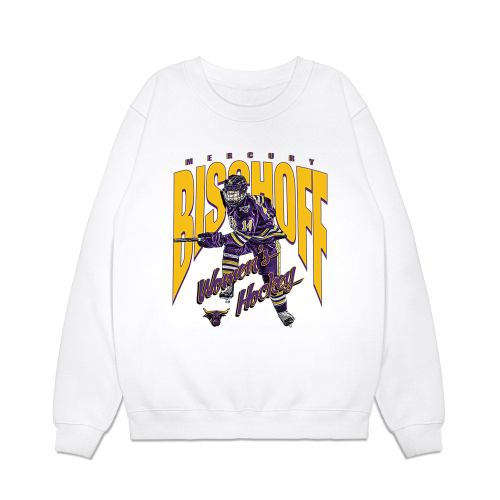 Minn. St. - NCAA Women's Ice Hockey : Mercury Bischoff - Collage Premium Crewneck Sweatshirt-0