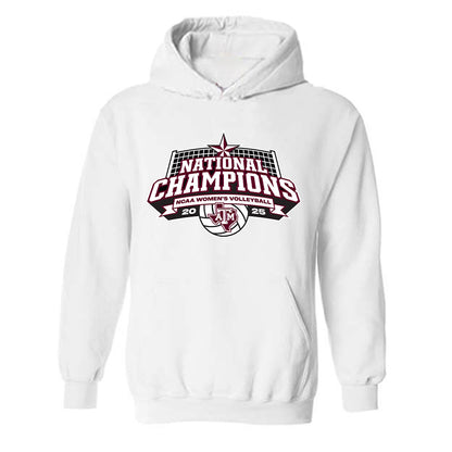Texas A&M - NCAA Women's Volleyball : - National Champions Roster Hooded Sweatshirt-0