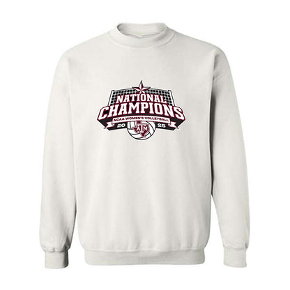 Texas A&M - NCAA Women's Volleyball : - National Champions Roster Crewneck Sweatshirt-0
