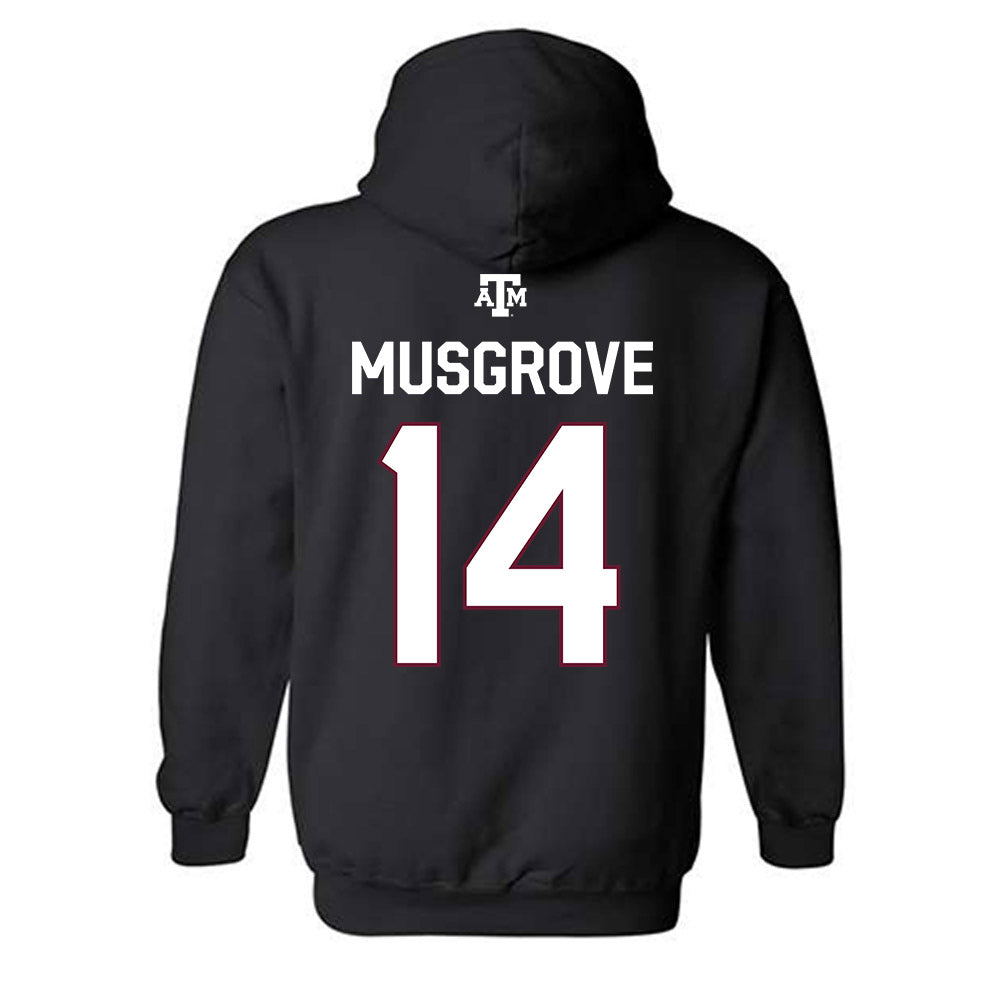 Texas A&M - NCAA Women's Volleyball : Kirra Musgrove - National Champions Classic Shersey Hooded Sweatshirt-1