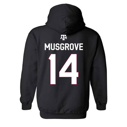 Texas A&M - NCAA Women's Volleyball : Kirra Musgrove - National Champions Classic Shersey Hooded Sweatshirt-1