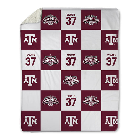 Texas A&M - NCAA Women's Volleyball : Kyndal Stowers - National Champions Blanket-0