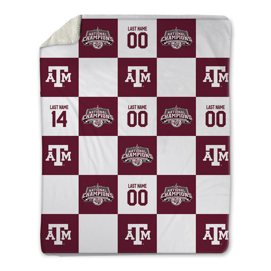 Texas A&M - NCAA Women's Volleyball : Kirra Musgrove - National Champions Blanket-0