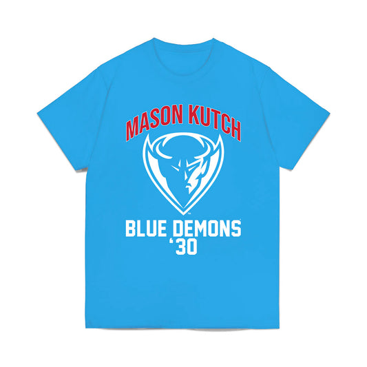 DePaul - NCAA Men's Soccer : Mason Kutch - Graphic v2 Comfort Colors T-Shirt-0