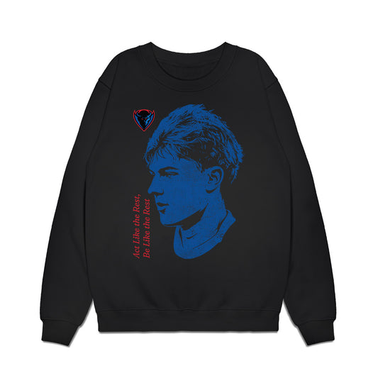 DePaul - NCAA Men's Soccer : Mason Kutch - Graphic Premium Crewneck Sweatshirt-0