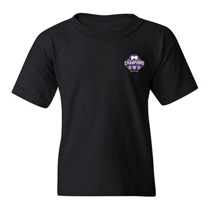 Washington - NCAA Men's Soccer : Asher Hestad - National Champs Youth T-Shirt-0