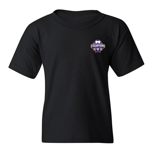 Washington - NCAA Men's Soccer : Connor Lofy - National Champs Youth T-Shirt-0