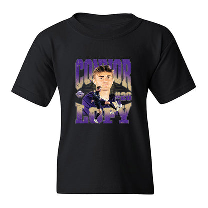 Washington - NCAA Men's Soccer : Connor Lofy - National Champs Youth T-Shirt-0