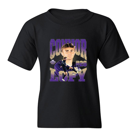 Washington - NCAA Men's Soccer : Connor Lofy - National Champs Youth T-Shirt-0