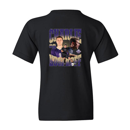 Washington - NCAA Men's Soccer : Charlie Kosakoff - National Champs Youth T-Shirt-1