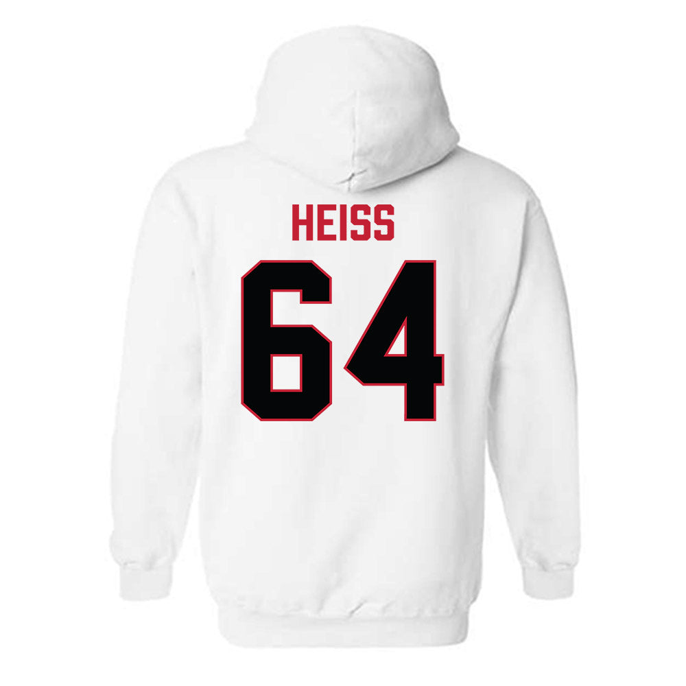 Ferris State - NCAA Football : Cam Heiss - National Champions Shersey Hooded Sweatshirt-1