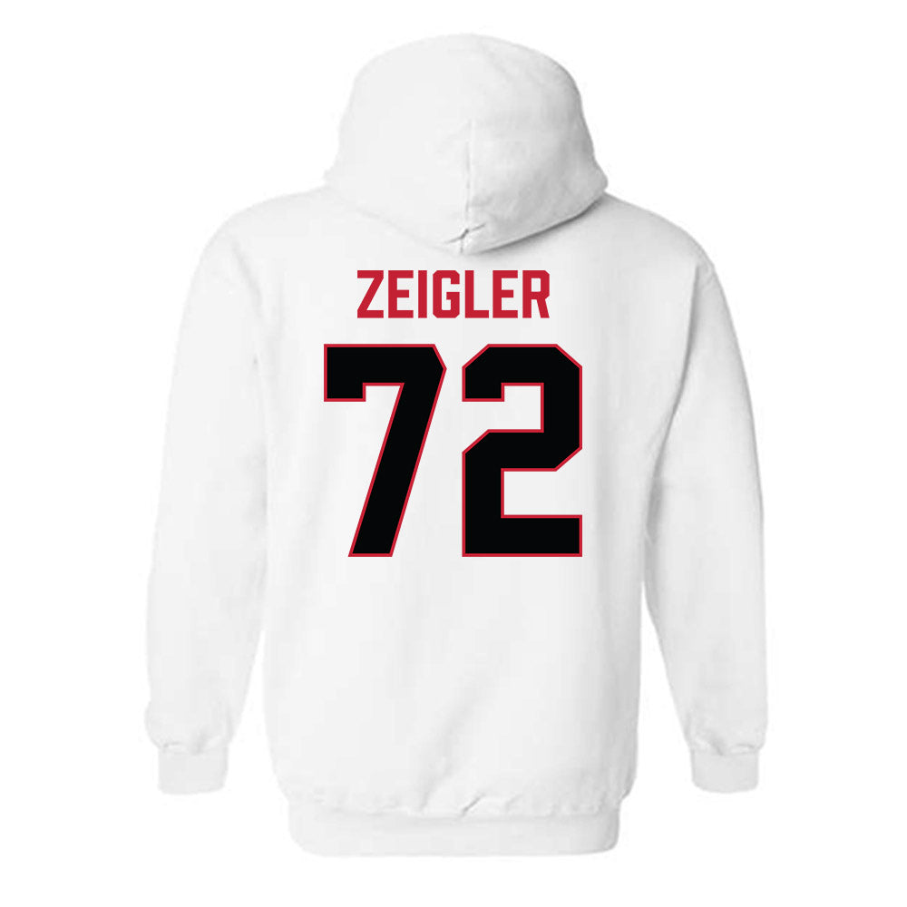 Ferris State - NCAA Football : Jaden Zeigler - National Champions Shersey Hooded Sweatshirt-1