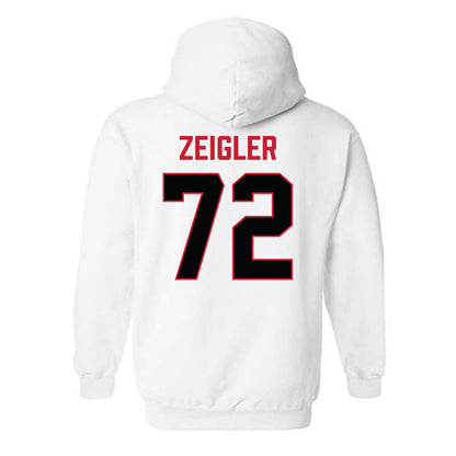 Ferris State - NCAA Football : Jaden Zeigler - National Champions Shersey Hooded Sweatshirt-1