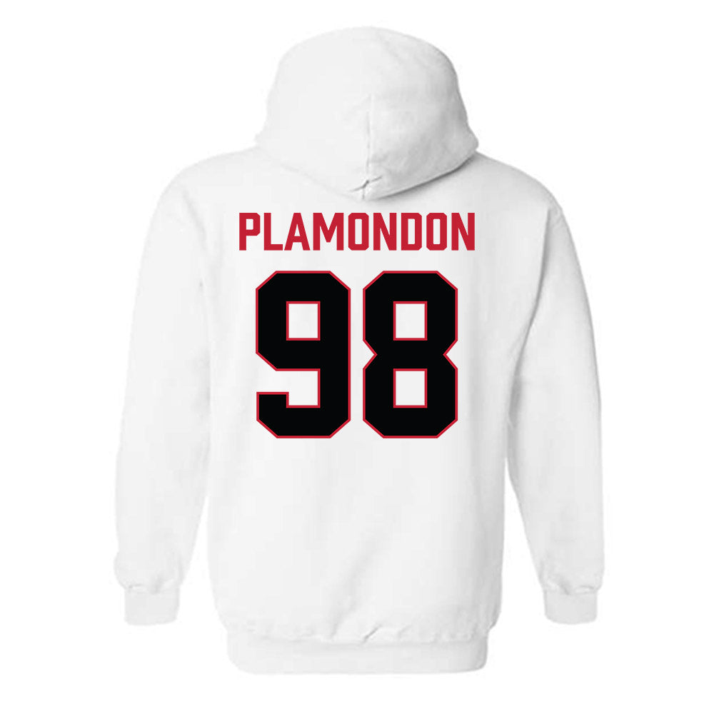 Ferris State - NCAA Football : Jake Plamondon - National Champions Shersey Hooded Sweatshirt-1