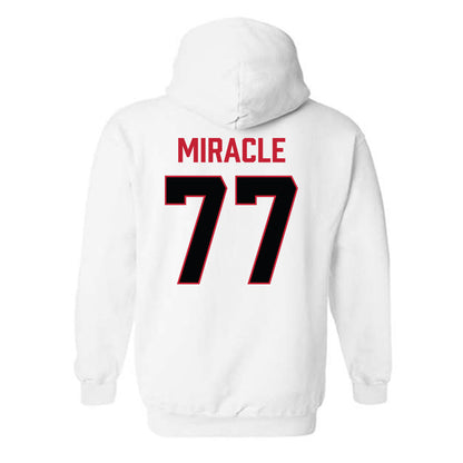 Ferris State - NCAA Football : Travis Miracle - National Champions Shersey Hooded Sweatshirt-1