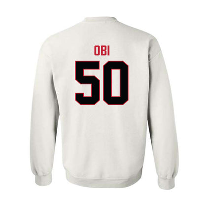 Ferris State - NCAA Football : Chimdindu Obi - National Champions Shersey Crewneck Sweatshirt-1
