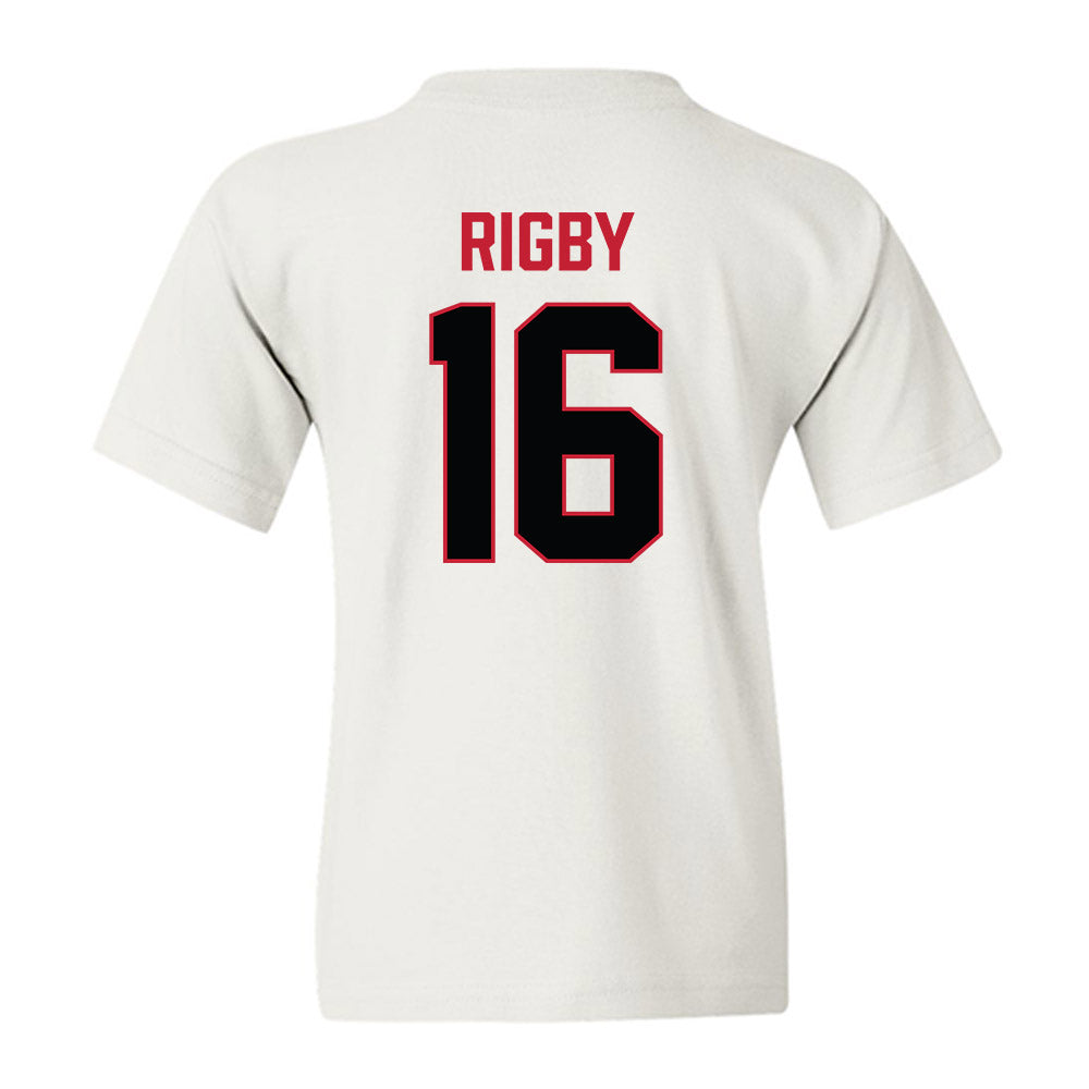 Ferris State - NCAA Football : Tre Rigby - National Champions Shersey Youth T-Shirt-1
