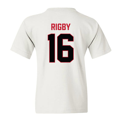 Ferris State - NCAA Football : Tre Rigby - National Champions Shersey Youth T-Shirt-1