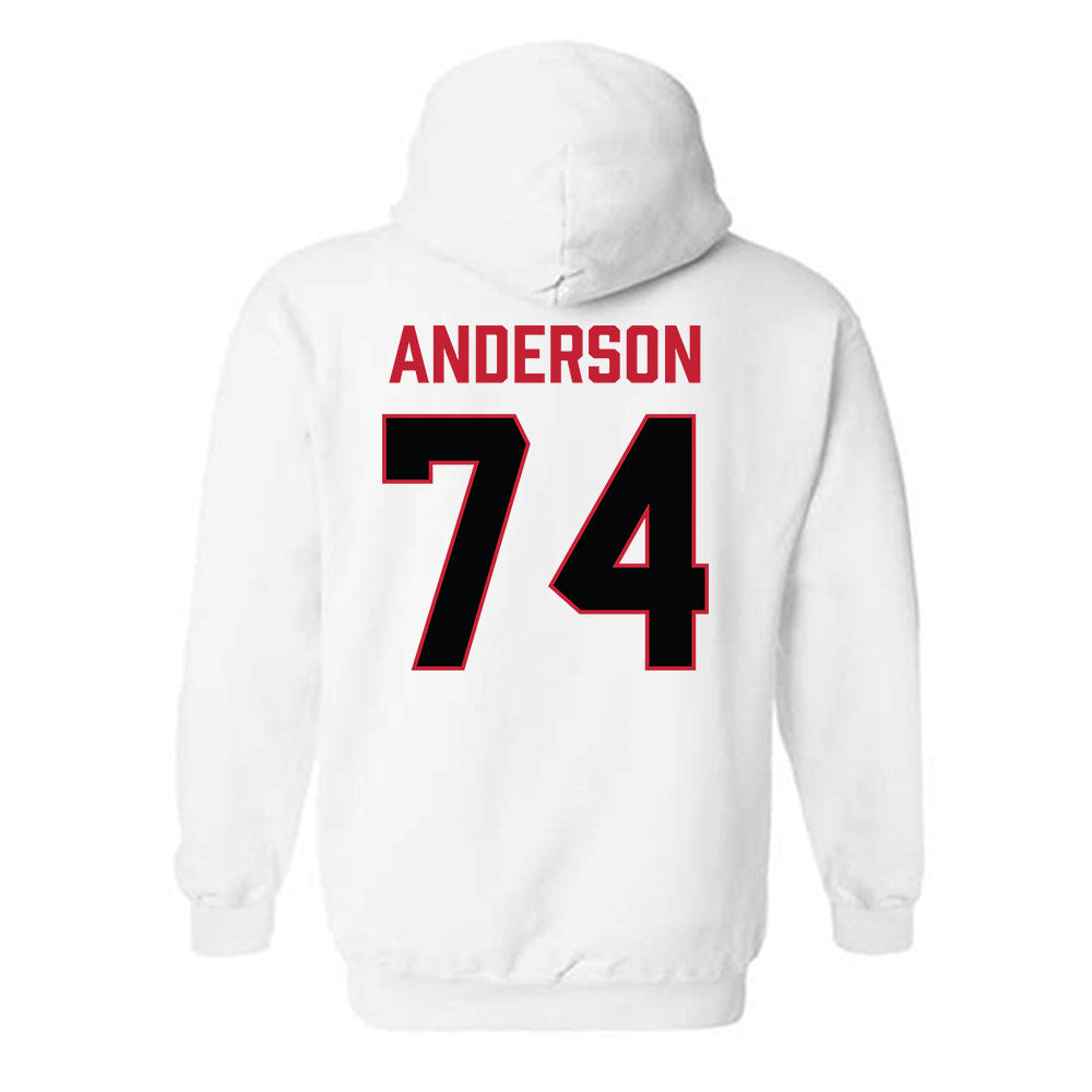 Ferris State - NCAA Football : Bobby Anderson - National Champions Shersey Hooded Sweatshirt-1