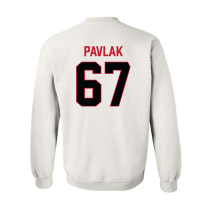 Ferris State - NCAA Football : Avery Pavlak - National Champions Shersey Crewneck Sweatshirt-1