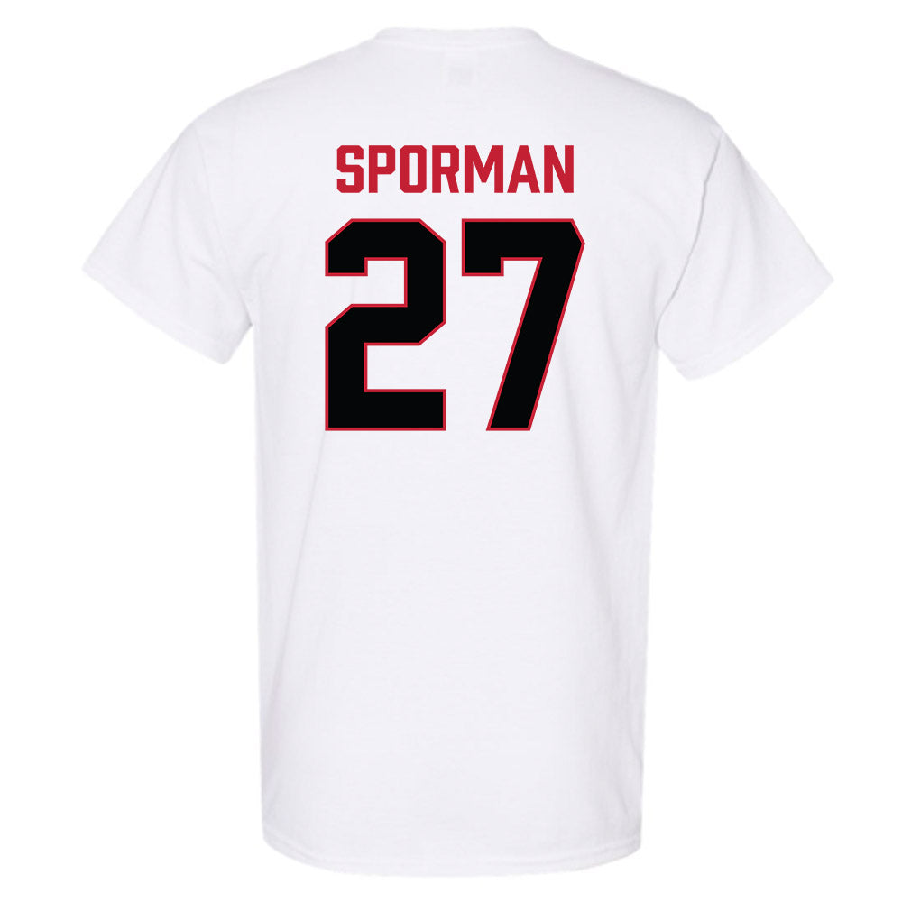 Ferris State - NCAA Football : Ben Sporman - National Champions Shersey T-Shirt-1