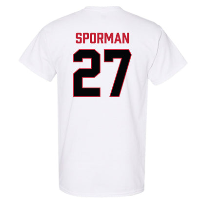 Ferris State - NCAA Football : Ben Sporman - National Champions Shersey T-Shirt-1