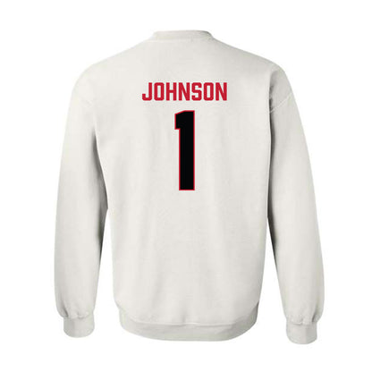 Ferris State - NCAA Football : Jalen Johnson - National Champions Shersey Crewneck Sweatshirt-1