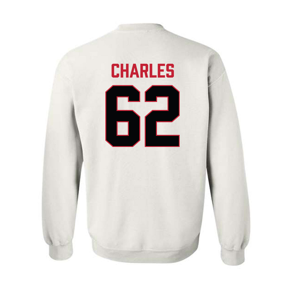 Ferris State - NCAA Football : Martaz Charles - National Champions Shersey Crewneck Sweatshirt-1