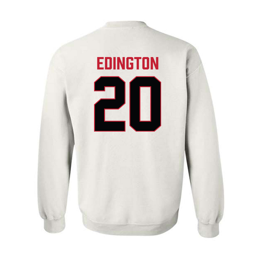 Ferris State - NCAA Football : Jaden Edington - National Champions Shersey Crewneck Sweatshirt-1