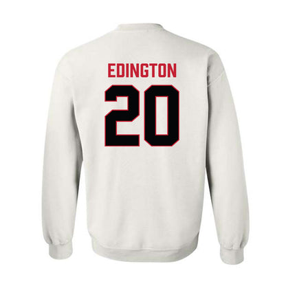 Ferris State - NCAA Football : Jaden Edington - National Champions Shersey Crewneck Sweatshirt-1