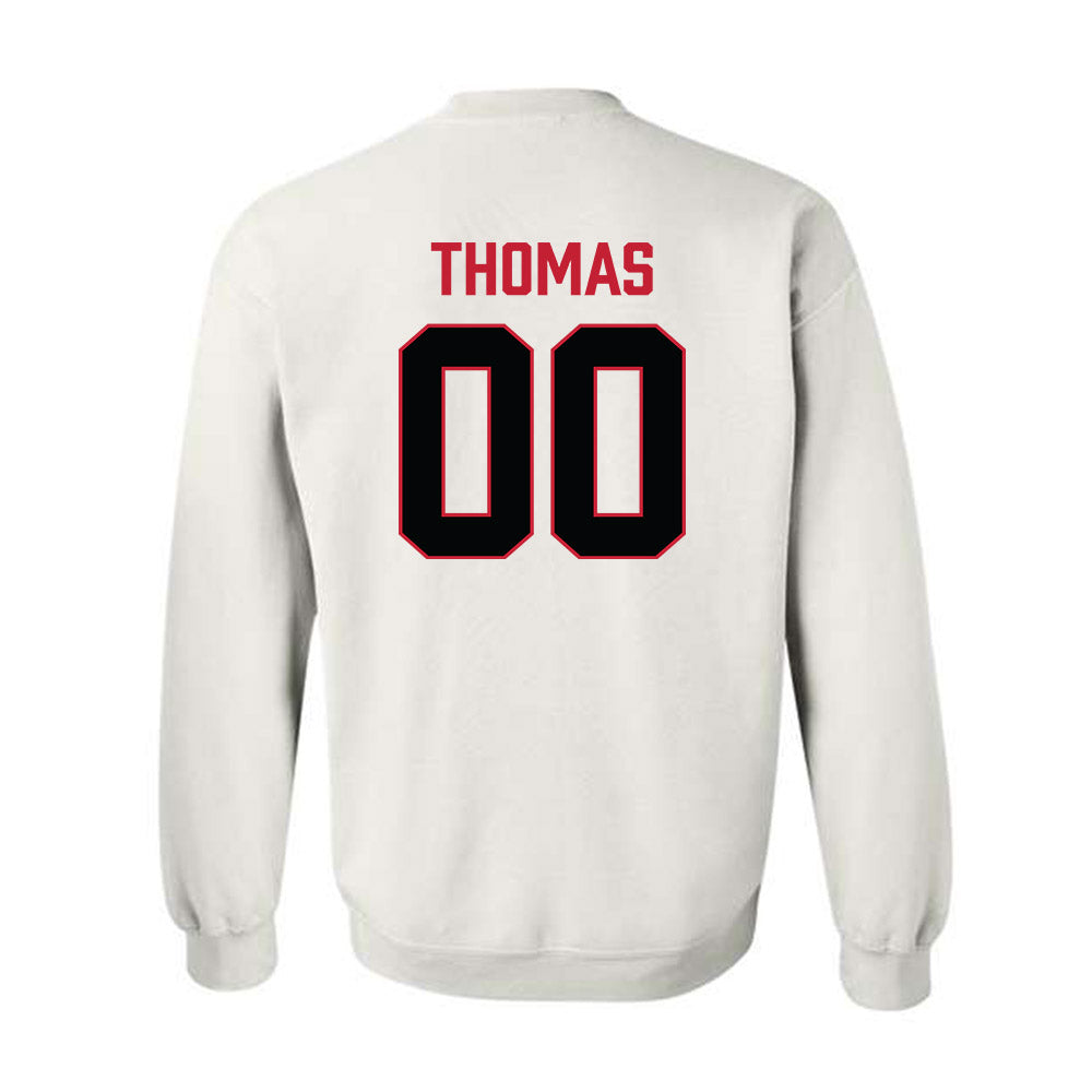 Ferris State - NCAA Football : Dom Thomas - National Champions Shersey Crewneck Sweatshirt-1