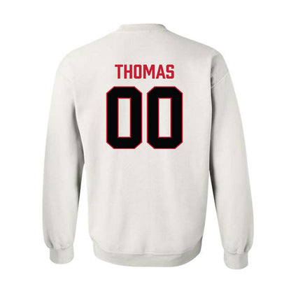 Ferris State - NCAA Football : Dom Thomas - National Champions Shersey Crewneck Sweatshirt-1