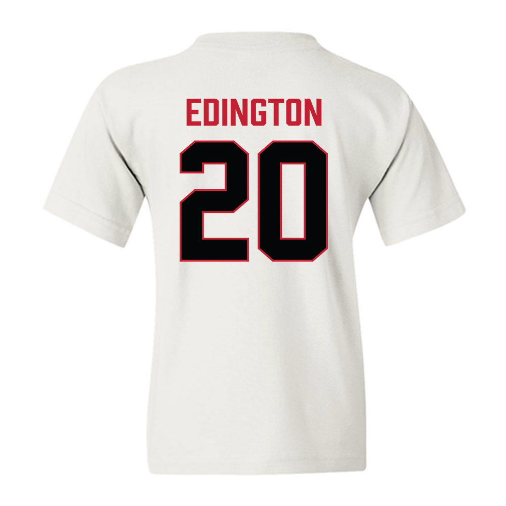 Ferris State - NCAA Football : Jaden Edington - National Champions Shersey Youth T-Shirt-1