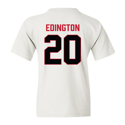 Ferris State - NCAA Football : Jaden Edington - National Champions Shersey Youth T-Shirt-1