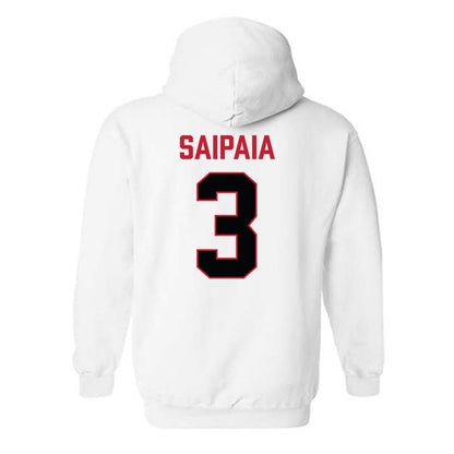 Ferris State - NCAA Football : Blaine Saipaia - National Champions Shersey Hooded Sweatshirt-1